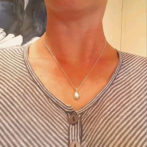 Faceted Sterling Necklace